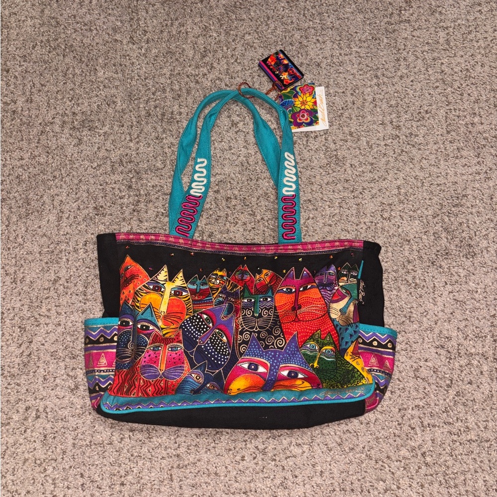Laurel Burch Cat-Print Tote